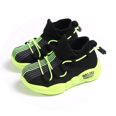 

Children 2019 Autumn Shoes Kids Infant Baby Girls Boys Letter Mesh Sport Run Sneakers Casual Shoes