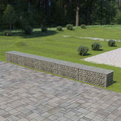

Gabion Wall with Covers Galvanized Steel 236"x197"x197