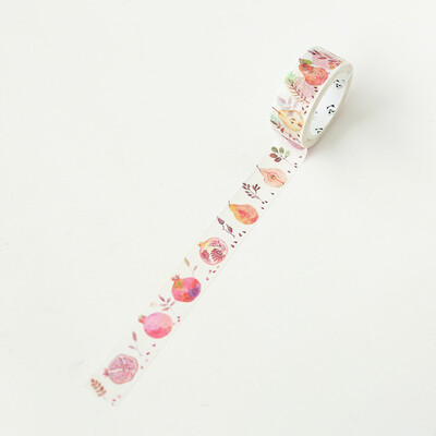 

Summer Hand Painted Watercolor Fruit Tape Stickers DIY Home Party decorative materials
