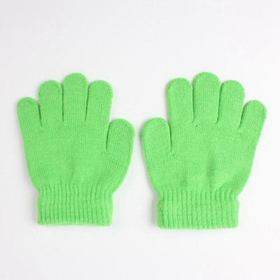 

Winter Warm Baby Gloves Children Knitted Stretch Mittens Kids Solid Girls Gloves Full Finger Glove Knitted Gloves