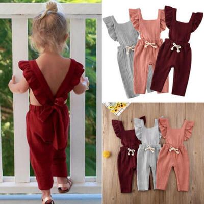 

Newborn Toddler Baby Boy Girl Romper Bodysuit Sunsuit Summer Outfit Set Clothes