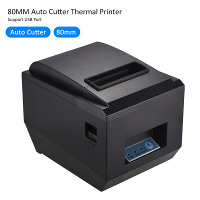 

80mm BT Thermal Receipt Kitchen Printer Auto Cutter Compatible with ESCPOS Commands USB Port High Speed Clear Printing for iOS &