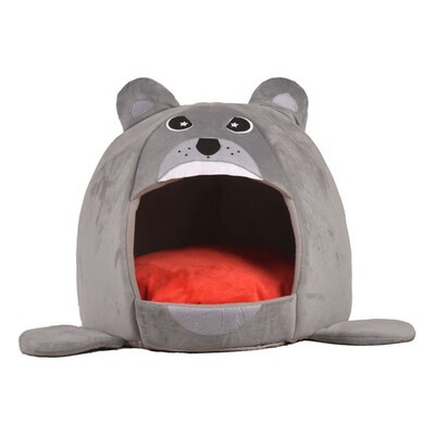 

Gobestart New Foldable Pet House&Bed Dog Cat Soft Kennel Mat Pad Warm Puppy Cushion Basket