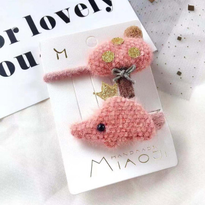 

Baby Girls Hair Clips Cute Cartoon Animal Shape Hair Pin Rope Ponytail Set Cute Toddler Girl Children Princess Hair Accessories