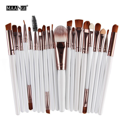 

MAANGE 20PcsKit Makeup Brushes Set Eye Shadow Brow Eyeliner Eyelash Lip Foundation Power Cosmetic Make Up Brush Beauty Tool L8