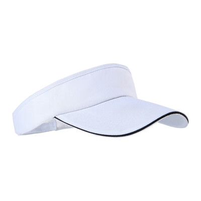 

2019 Empty Top Hat Solid Color Men And Women Sports Tennis Cap No Top Visor Tennis Beach Hat Outdoor Sports