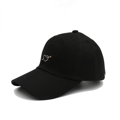 

Hat lady Korean version of summer sunshade cap simple embroidered baseball cap outdoor leisure sports 100 duck tongue cap tide