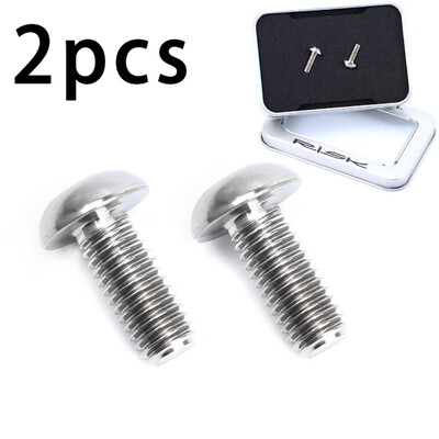 

2Pcs M5x12mm Titanium Bottle Holder Bolt Bike Bicycle Water Bottle Cage Screw