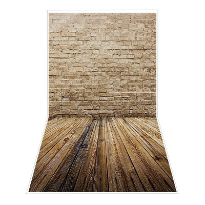 

15 09m 49 30ft Backdrop Photography Background Brick Wall Wood Floor Pattern for DSLR Camera Photo Studio Video