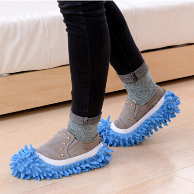 

Cleaning Shoe Cover Practical Durable Mop Slippers Microfiber Dust Mop Shoes Multi-function