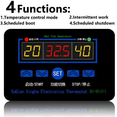 

XH-W1411 digital thermostat three display multi-function temperature controller temperature control switch