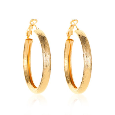 

2Pairs Fashion Popular Gold Silver Hoop Earrings Personality Thick Round Earrings Metal Women&39S Earrings Jewelry