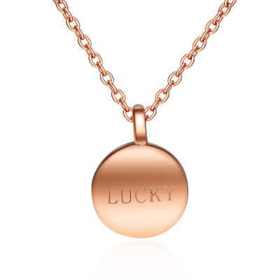 

Charming Fashion Small Round Gold Beans Pendant Necklace For Women