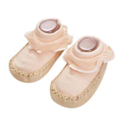 

Baby Boys Girls Infant Spring Autumn Cotton Shoes Socks Cute Warm Anti-Slip Floor Shoes Socks Warmer Indoor Walk Learning Socks