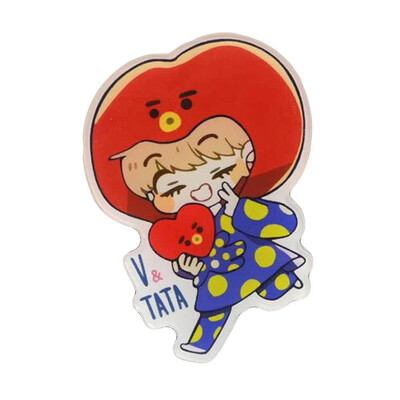 

Kpop BTS Same Heel Caricature Creative Acrylic Brooch Badge Cute Bag Pendant Hot Gift