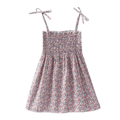 

Flowers Baby Girl Dress Beach Sleeveless Sling Summer Children Clothing Childrens Baby Girls Cotton Dress Sleeveless