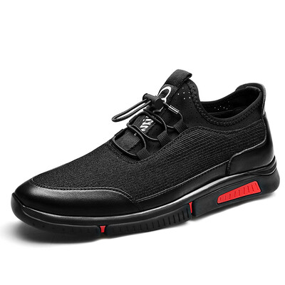 

Yichi EGCHI casual mens sports flat outdoor hiking jogging mens shoes 78369 black 38
