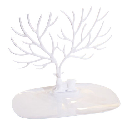 

Multipurpose Earrings Necklace Display Stand Cute Little Deer Tray Tree Pendant Bracelet Storage Racks Holder Jewelry Organizer