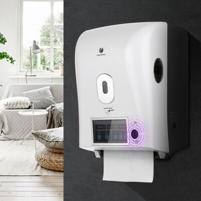 

CHUANGDIAN Automatic Sensor Roll Paper Towel Dispenser Wall Mount Paper Holder Auto Cut Jumbo Roll Tissue Dispenser for Hospital H