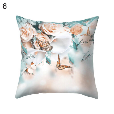 

Flower Butterfly Pillow Case Cushion Cover Sofa Bed Car Cafe Office Decoration