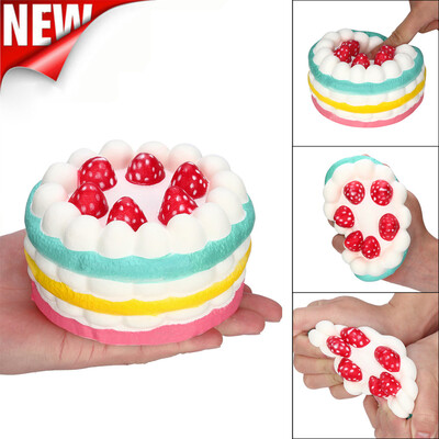 

YIWULAStress Reliever Strawberry Cake Scented Super Slow Rising Collection Squeeze Toy