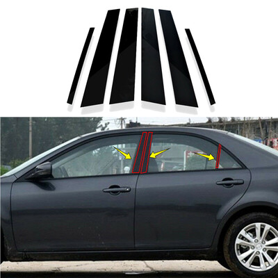 

Black Plastic Car Pillar Posts Window Door Trim Cover 6pc For Mazda 6 2004-2015