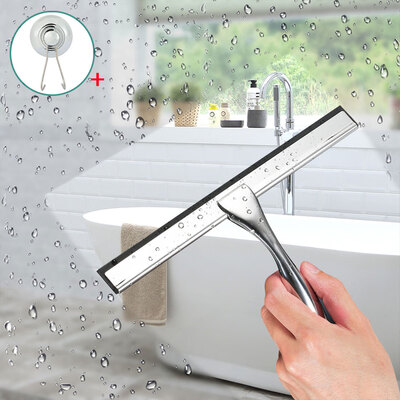 

Shower Squeegee Stainless Steel Window Squeegee Window Wiper Shower Wiper