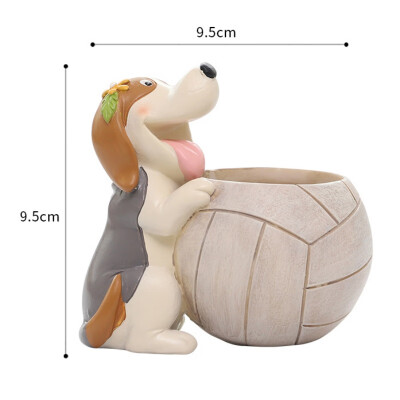 

Cartoon Animal Fleshy Flower Pot Cute Dog Plant Container Desktop Micro-Landscape Decoration Indoor Office Home Decorative Gifts