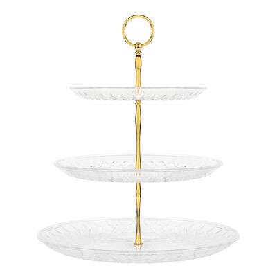 

Toponeto 3-Tier Cupcake Stand Cake Dessert Wedding Event Party Display Tower Plate New