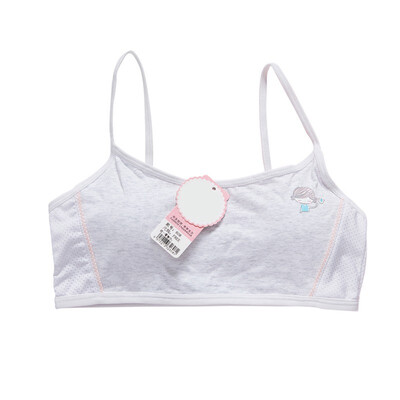 

Girls Cotton Bra Sports Underwear for Teenager White Print Girl Training Bra Children Kids Underwear Clothing 8-16T