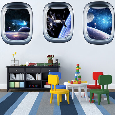 

Creative DIY 3D Outer Space Scenic Wall Decal Stickers Art Mural Posters Bedroom Ceiling Living Room Home Decor