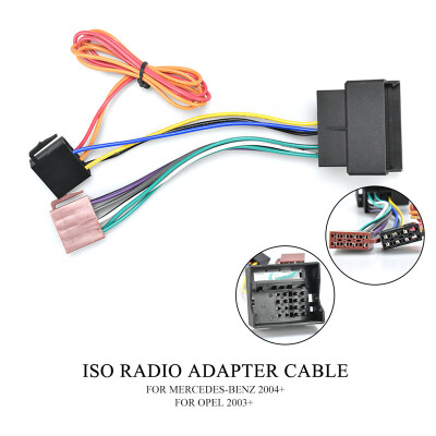 

12-024 ISO Radio for MERCEDES-BENZ 2004 for OPEL select models Wiring F-Harness Wire Cable Plug Adaptor Stereo