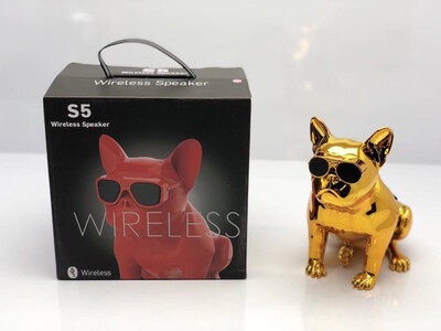 

Portable Bulldog Bluetooth Speaker Mobile Phone Computer Desktop Wireless Audio TF card AUX Player Whole Body dog Mp3 Speakers