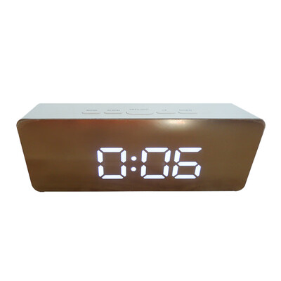 

LED Screen Alarm Clock Mirror Clocks Large Display Multi-function Numbers Bedside Digital Clock