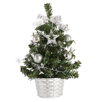 

Gobestart Artificial Tabletop Mini Christmas Tree Decorations Festival Miniature Tree 20cm