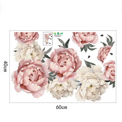

Flowers Wall Sticker Vintage Watercolor Peel&Stick painting Removable Stickers modern Home decor art diy baby bedroom