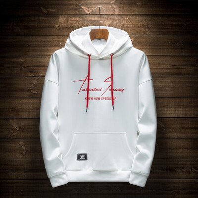 

Toponeto Mens New Fashion Autumn Winter Hooded Long Sleeved Jacket Letter Tops
