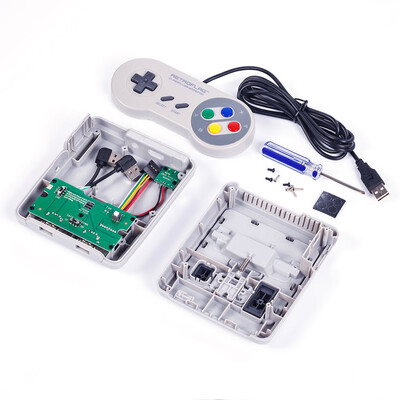 

Retroflag SUPERPI Case Deluxe Edition Safe Shutdown Switch with Cabled Gamepad Compatible with Raspberry Pi 2 3&B