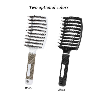 

Barber Tool Hair Scalp Massage Comb Nylon Hairbrush Women Wet Curly Detangle Hair Brush for Salon Household Hairdressing Styling T