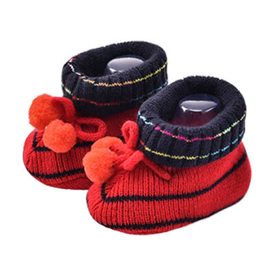 

Newborn Baby Socks First Walkers Baby Slippers Boot Infant Baby Girl Shoes Pure Hand Woven Wool Soft Shoes