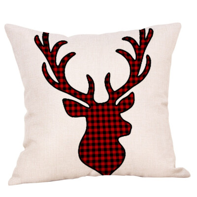 

177in Decorative Christmas Theme Throw Pillow Case 16 Styles Christmas elk Cotton Linen Cushion Cover for Sofa Car Home Decor