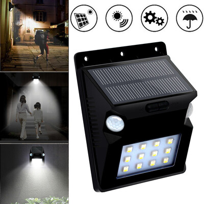 

〖Follure〗New LED Solar Power PIR Motion Sensor Wall Light Garden Waterproof Lamp