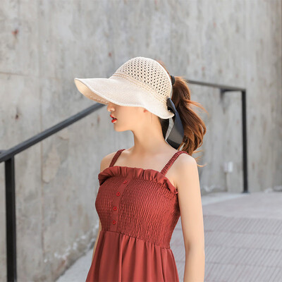 

Korean summer spring&autumn travel visor Japanese girls Joker sunscreen literary fisherman Hat winter sun