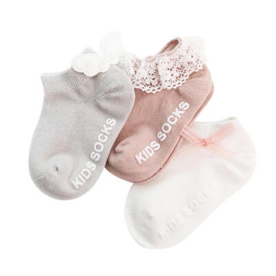 

Baby Socks Baby Boys Girls Infant Autumn Cotton Lace Bow Socks Warm Anti Slip Floor Socks Leg Warmer