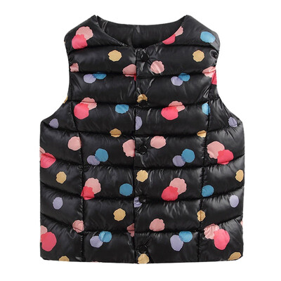

Kids Winter Vest Children Girls Floral Pattern Jacket Winter Baby Boys Warm Outerwear Coats Children Outfits