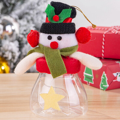 

Cute Christmas Candy Storage Can Decor For Home Gift Biscuit Food Storage Jarcandy Jar