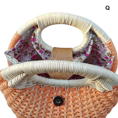 

womens bag with Straw New Style Personality Handmade Handbag for women 2019 Solid Color Hollow Out Concise Handbag