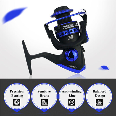 

12BB BK1000-7000 551 Spinning Fishing ReelMetal Carp Fishing Wheel Spinning Reel For Fishing New fishing vessel