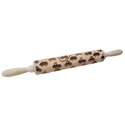 

Christmas Rolling Pin Wooden Christmas Engraved Carved Embossing Rolling Pin Dough Stick Baking Kitchen Pastry Tool