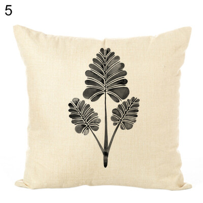 

45x45cm Plants Pattern Pillow Case Cushion Cover Home Cafe Sofa Bed Car Decor